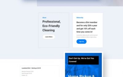 Template Layout Website Dry Cleaning
