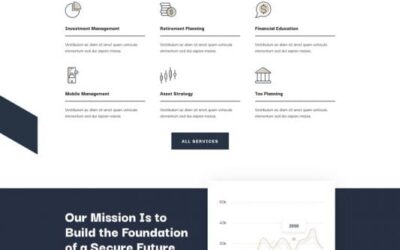 Template Layout Website Konsultan Keuangan