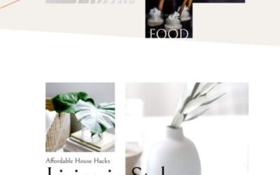 Template Layout Website Influencer