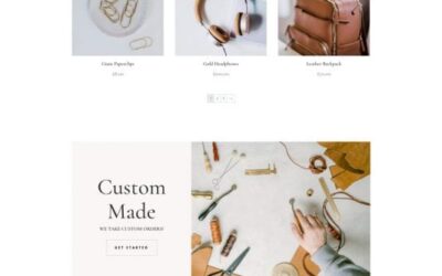 Template Layout Website Perusahaan Kulit