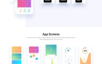 Template Layout Website Aplikasi Seluler