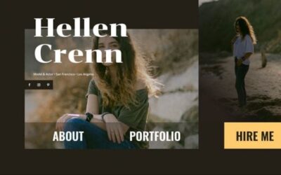 Template Layout Website Model CV