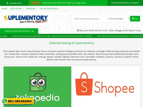 jasa pembuatan website bisnis perusahaan contoh suplenentory.web.id
